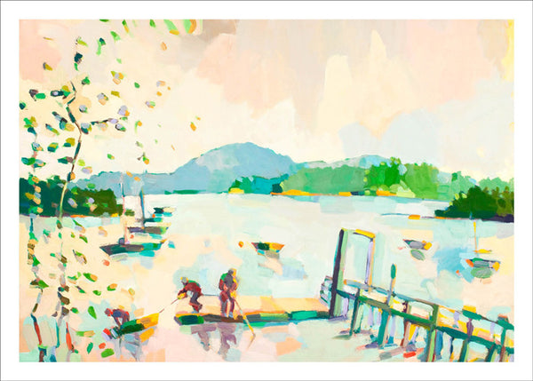 Working at Hancock Point by Henry Isaacs