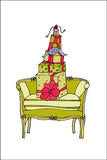 Settee with Gifts